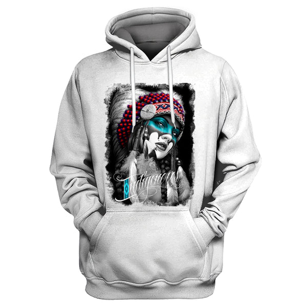 Girl Native American 2D Hoodie - Image 2