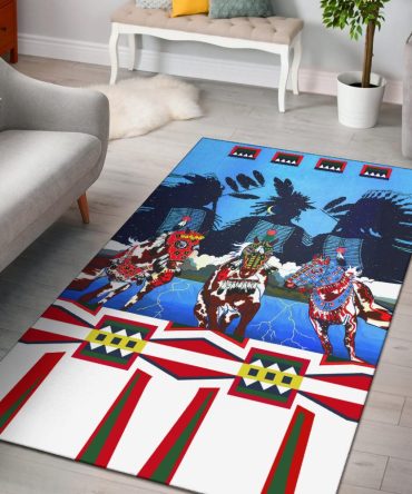 Horse Costumes Area Rug