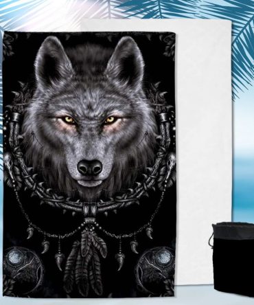 Wolf Native Pool Beach Towel