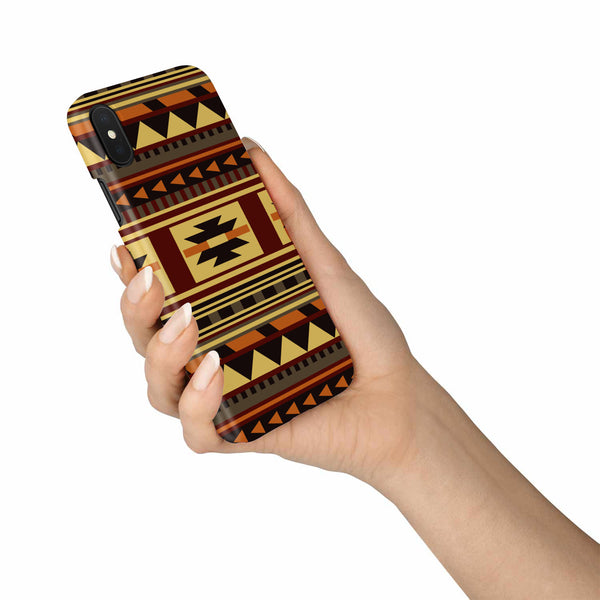 Brown Ethnic Pattern Native Phone Case - Image 4
