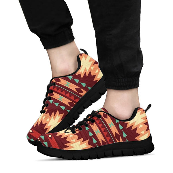 Red Ethnic Pattern Sneaker - Image 2