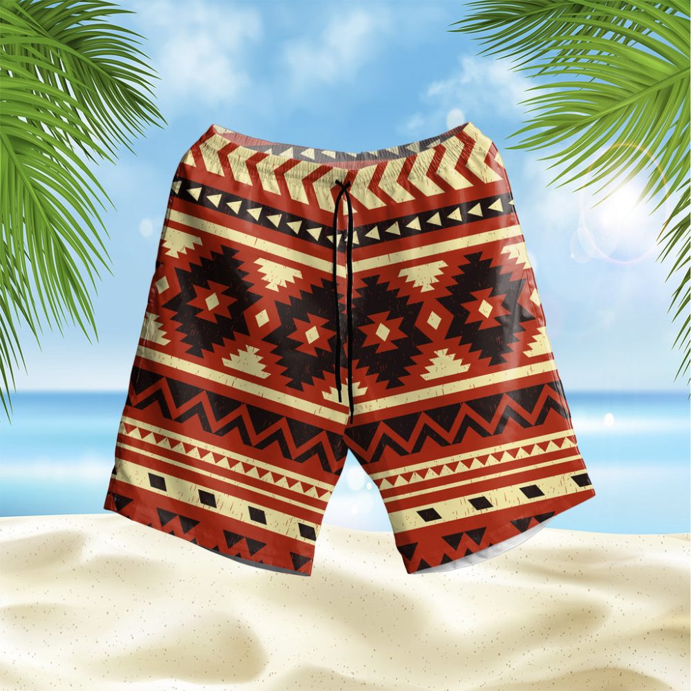 Seamless Ethnic Pattern Hawaiian Shorts