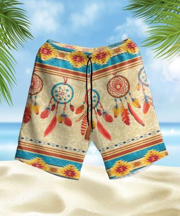 Feather Dream Catchers Hawaiian Shorts