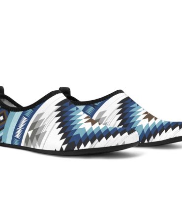 Blue Colors Tribal Pattern Native Aqua Shoes