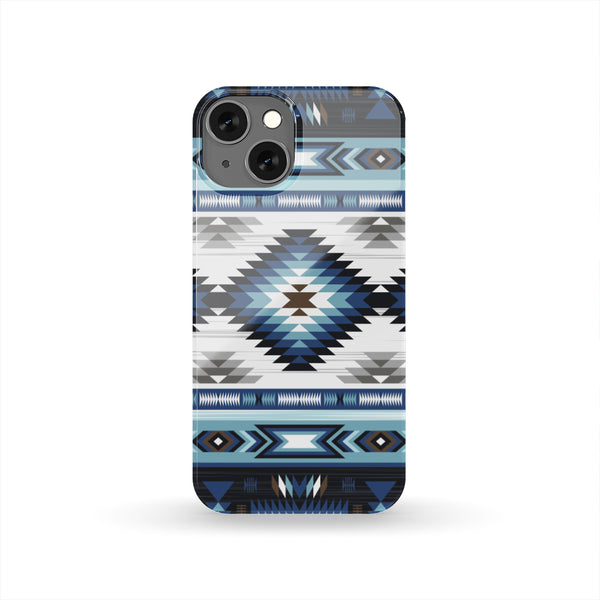 Blue Colors Tribal Pattern Native Phone Case - Image 2