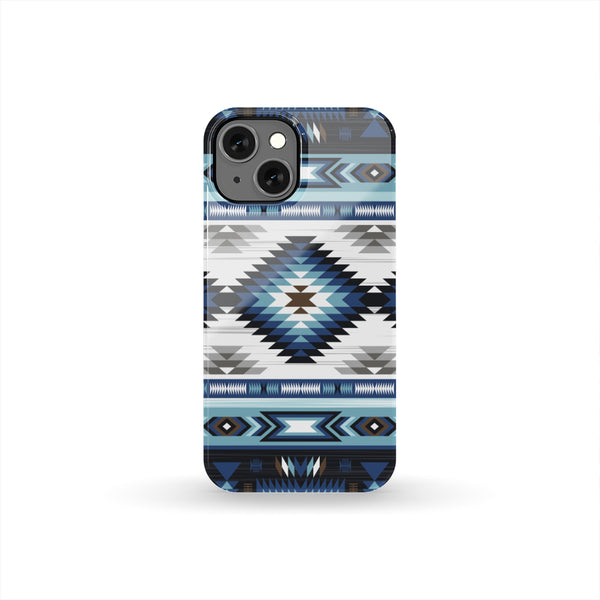 Blue Colors Tribal Pattern Native Phone Case - Image 3