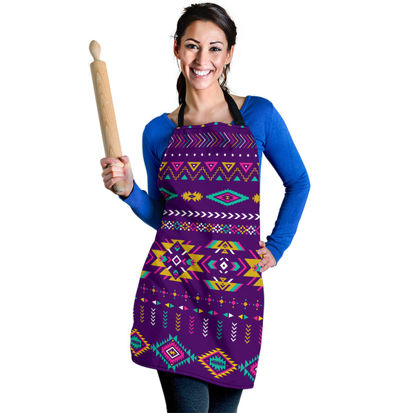 Purple Pattern Native Apron - Image 3