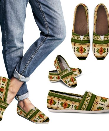 Green Native Casual Shoes