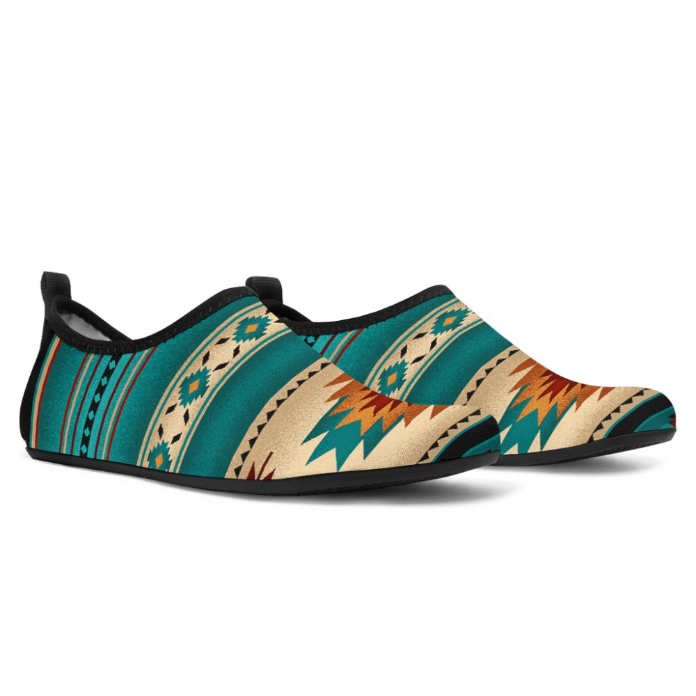Blue Native Pattern Aqua Shoes