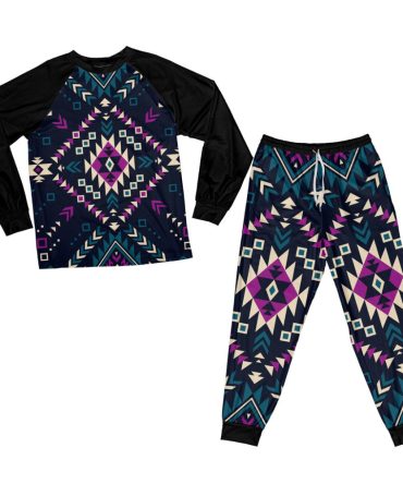 Dark Color Tribal Pattern Pajamas Set