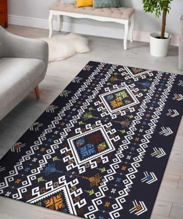 Pattern Blue Area Rug