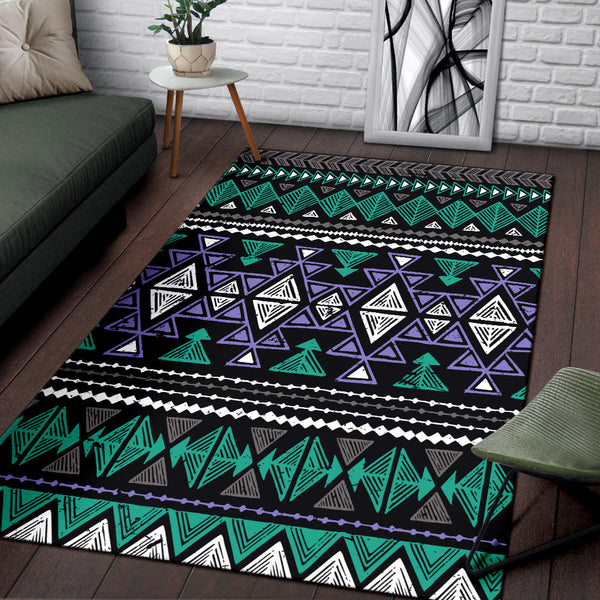 Neon Color Tribal Area Rug - Image 4