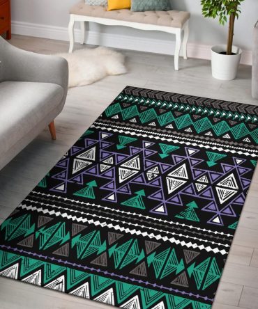 Neon Color Tribal Area Rug