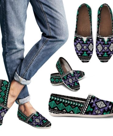 Neon Color Tribal Casual Shoes