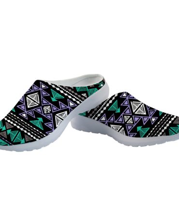 Neon Color Tribal Mesh Slippers