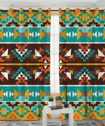 Seamless Colorful Living Room Curtain