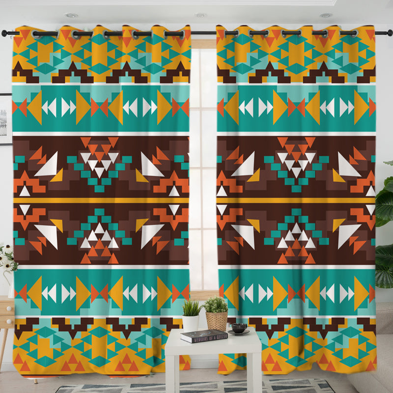Seamless Colorful Living Room Curtain