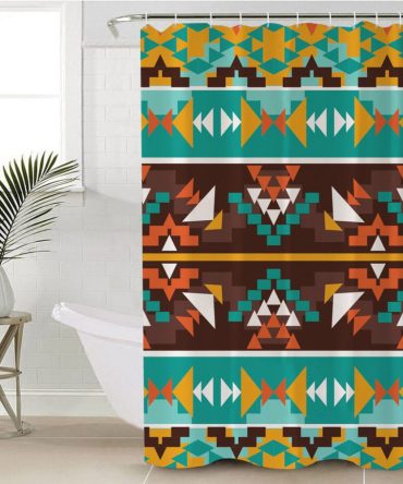 Seamless colorful Shower Curtain