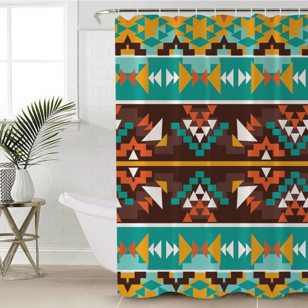 Seamless colorful Shower Curtain