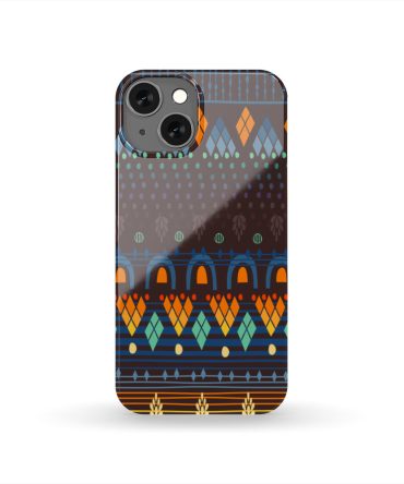 Ethno Brown Blue Phone Case