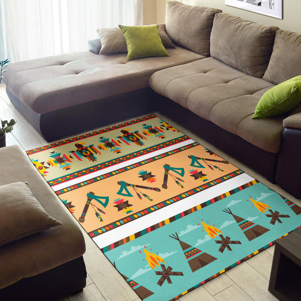 Seamless Tribal Ethnic Vintage Area Rug - Image 3