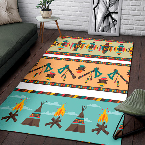Seamless Tribal Ethnic Vintage Area Rug - Image 4