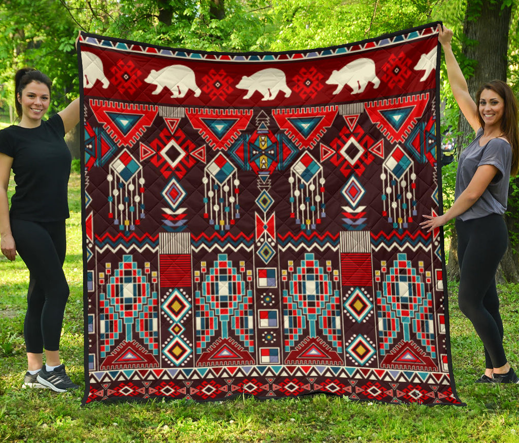 Feather Yellow Native Premium Quilt