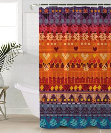 Tribal Seamless Pattern Shower Curtain