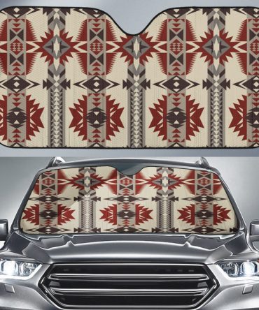 NAT00594 Geometric Seamless Auto Sun Shades