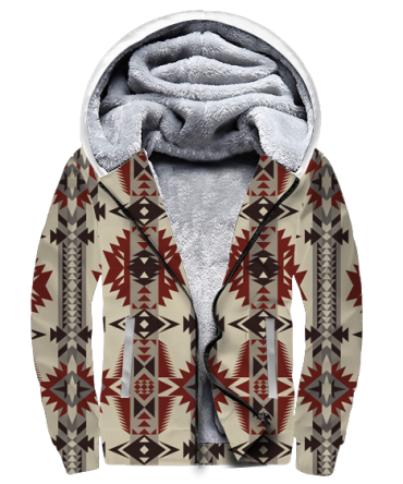 Geometric Seamless Pattern 3D Fleece Hoodie