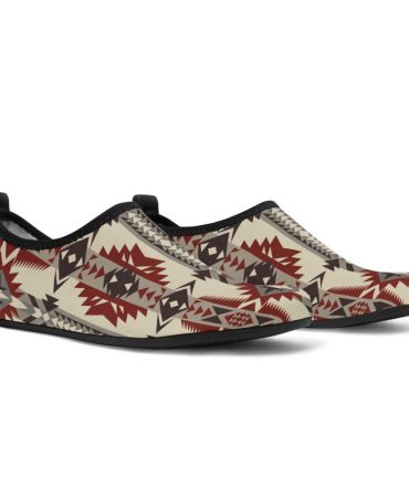 Geometric Seamless Pattern Aqua Shoes