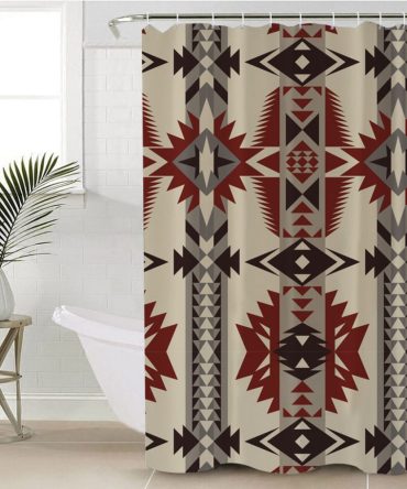 Geometric Seamless Pattern Shower Curtain