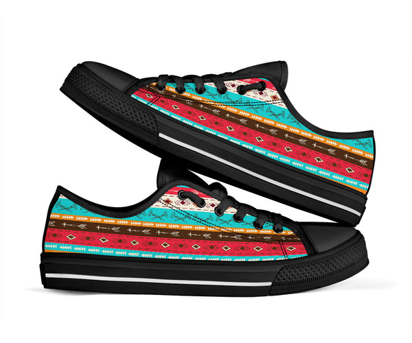 Colorful Ethnic Style Low Top Canvas Shoe - Image 2
