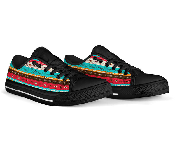 Colorful Ethnic Style Low Top Canvas Shoe - Image 3