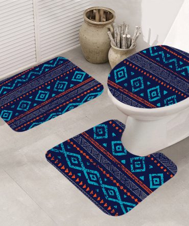 Seamless Ethnic Ornaments Mat 3 Pieces