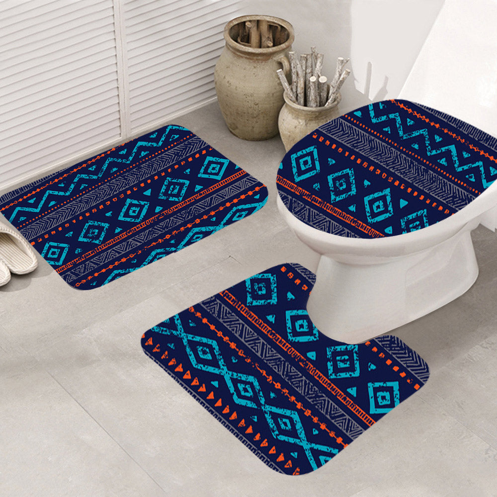 Seamless Ethnic Ornaments Mat 3 Pieces