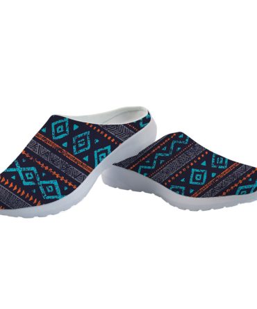 Seamless Ethnic Ornaments Mesh Slippers