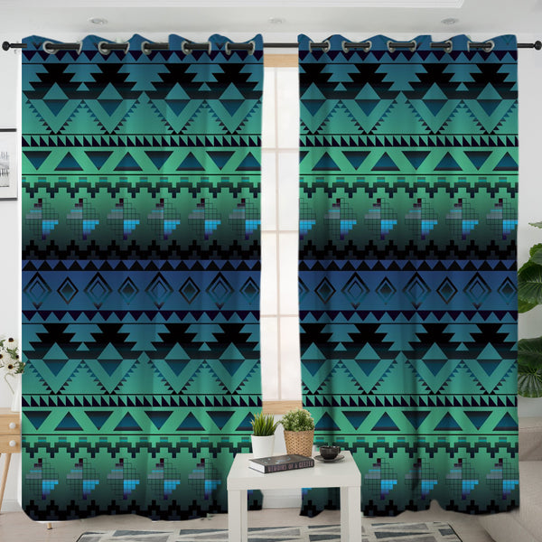 Pattern Ethnic Native Living Room Curtain - Image 2