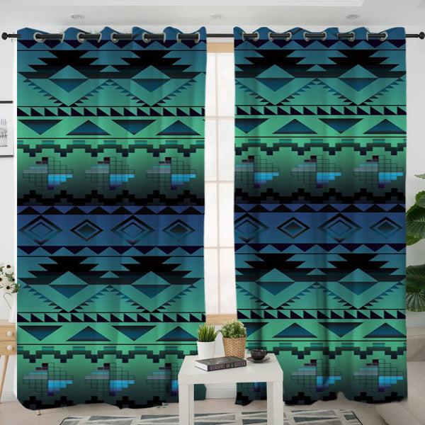 Pattern Ethnic Native Living Room Curtain - Image 3