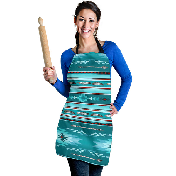 Blue Light Pattern Apron - Image 3