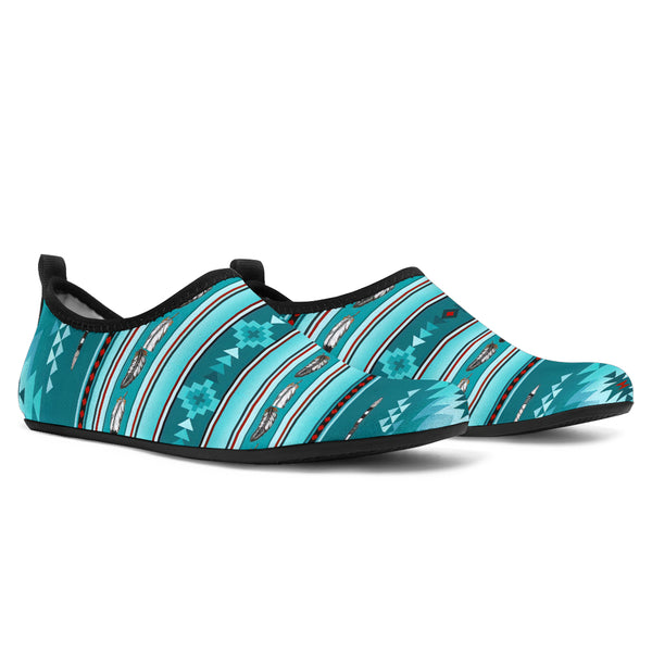 Blue Light Pattern Aqua Shoes - Image 2
