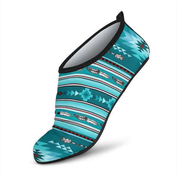 Blue Light Pattern Aqua Shoes - Image 3