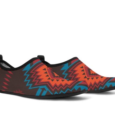 Navajo Seamless PatternAqua Shoes