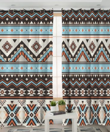 Tribal Striped Seamless Pattern Living Room Curtain