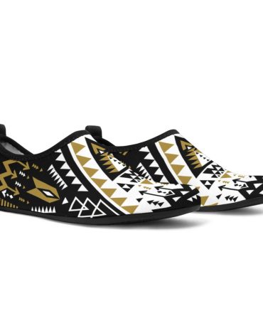 Retro Color Tribal Aqua Shoes