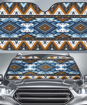 Retro Colors Tribal Auto Sun Shades