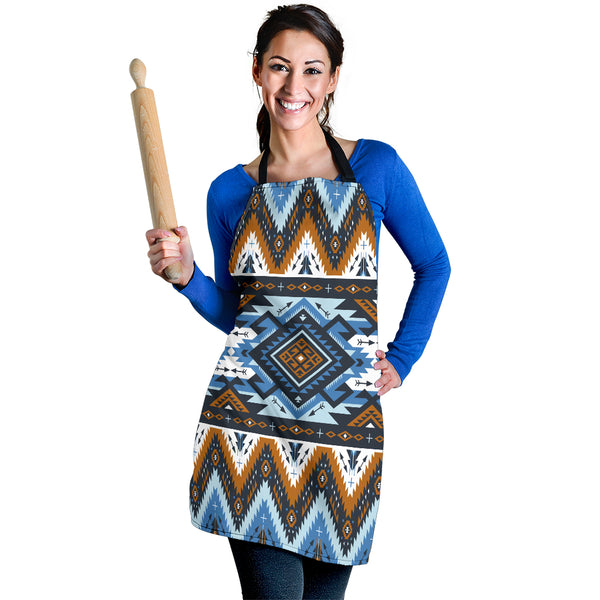 Retro Colors Tribal Seamless Apron - Image 3