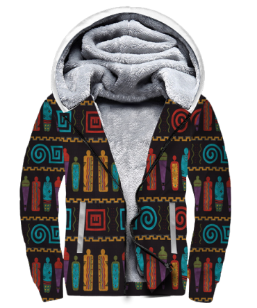 Pattern Girl Native 3D Fleece Hoodie