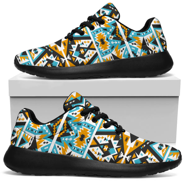 Seamless Ethnic PatternSport Sneakers - Image 3