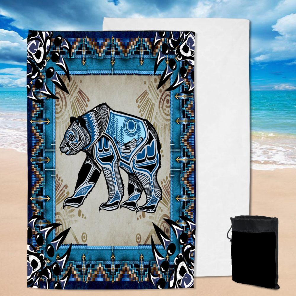 Bear Symbol Native Pool Beach Towel